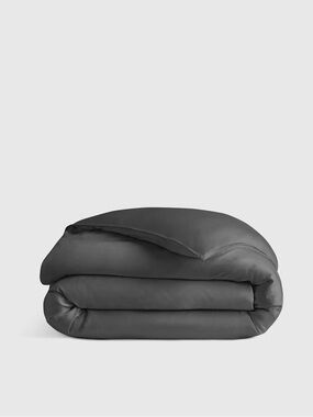 NWT QUINCE Bamboo Duvet Cover Full/Queen Charcoal 0565